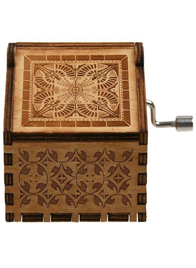 Huntmic Can't Help Falling in Love Wood Music Box, Antique Engraved Musical Boxes Case for Birthday Present Kid Toys Hand-Operated (Can't Help Falling in Love) - Image 4